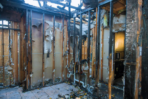 Professional Fire Damage Removal technician working in Baltimore, MD